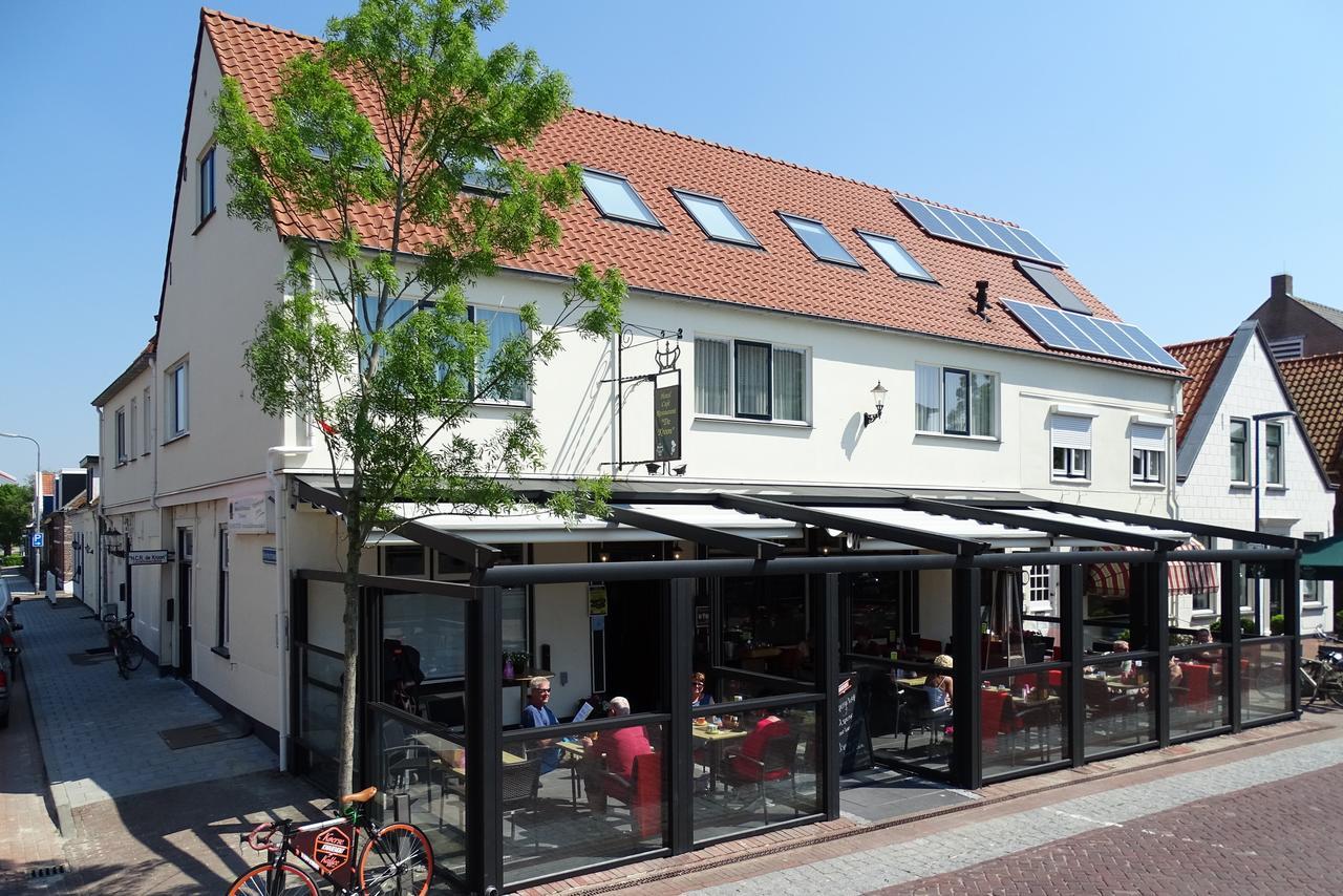 Hotel Cafe Restaurant "De Kroon" 维斯可可 外观 照片